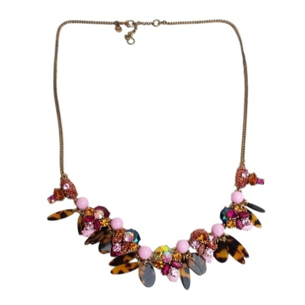 J. Crew Tortoise Pink Statement Necklace